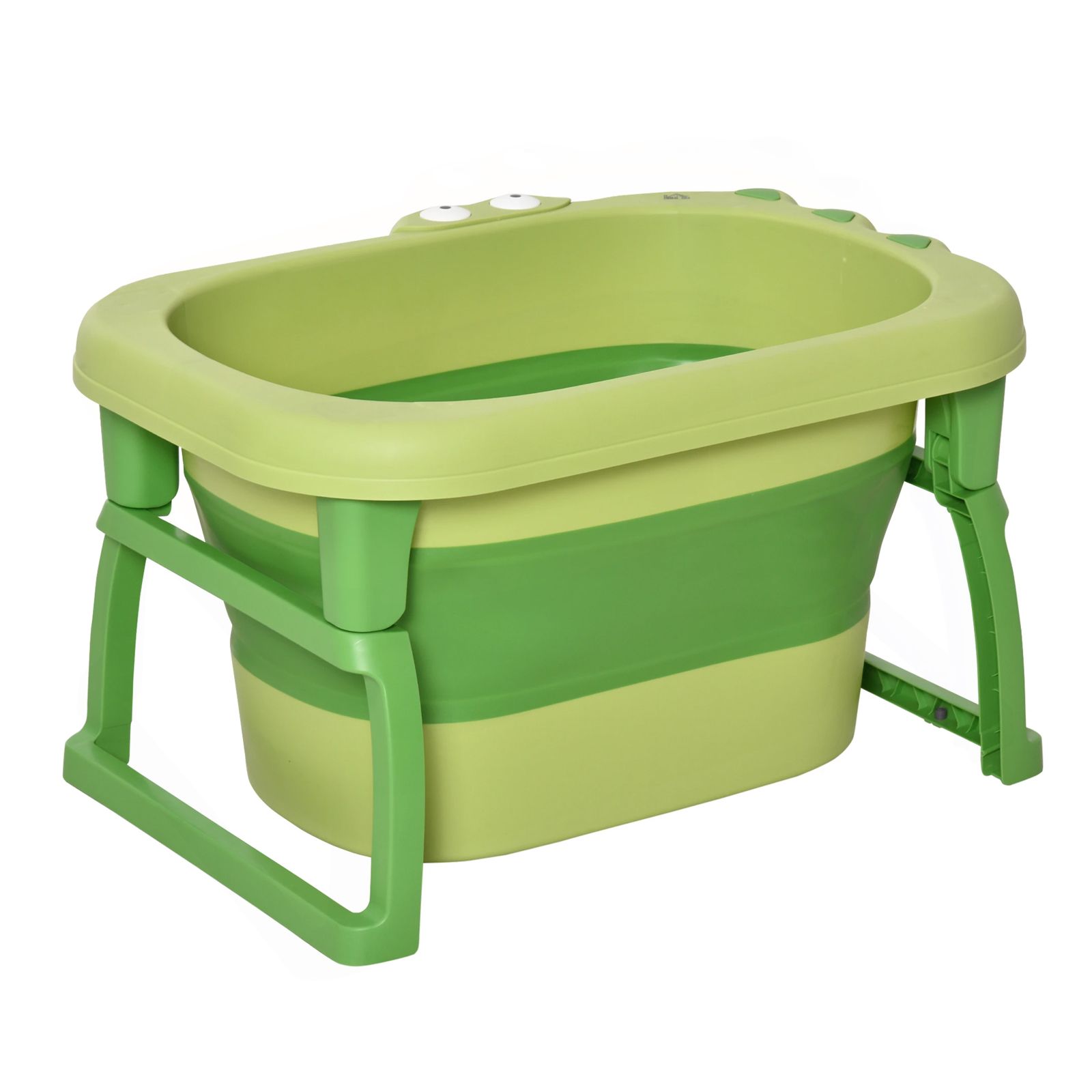 Banheira Infantil Retrátil Dobrável Ergonômica Modelo Ofurô Baby 80 Litros - 0 a 6 Anos de Idade - Cor: Verde (144-Vd-Comp)