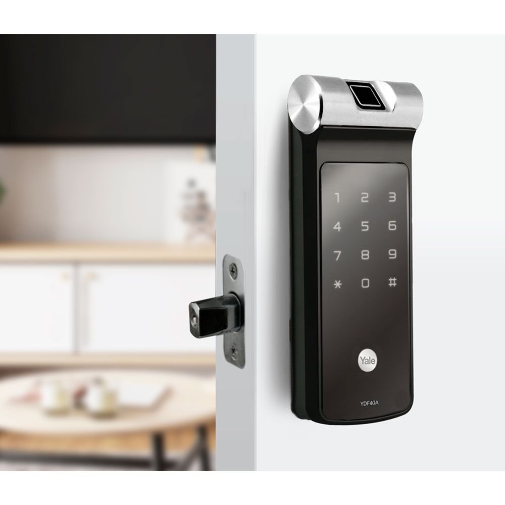 Fechadura Digital YDF 40A DB YALE Abre c/ Biometria e Senha (05423001-2)
