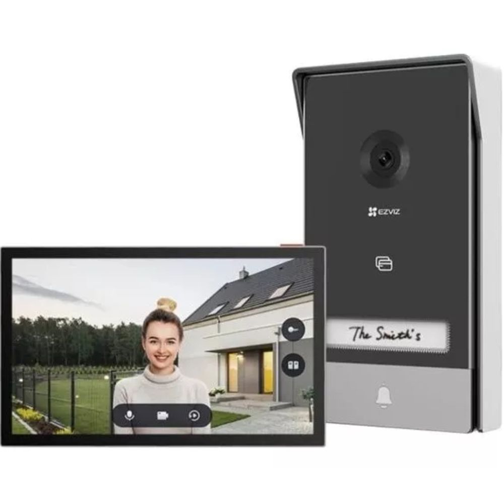 Video Porteiro HP7 Ezviz c/ APP 2k Tela Touch 7 Bivolt IP65 (EZ50223)