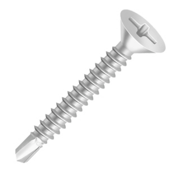 500 Pç Parafuso Cab Chata Phillips 4,2 X 38 Auto Atarraxante (E6.05.06)