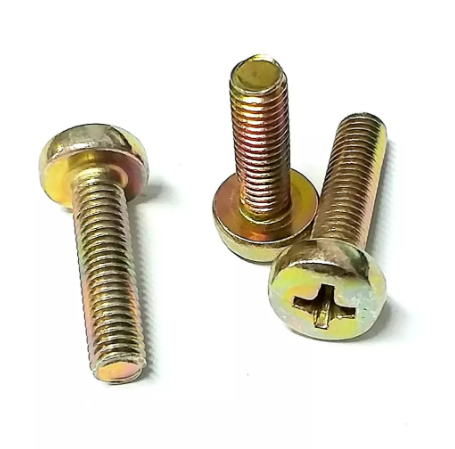 100 Pç Parafuso Máquina Cabeça Panela Phillips M5 5mm x 25mm (E3.02.06 - 100 Un)