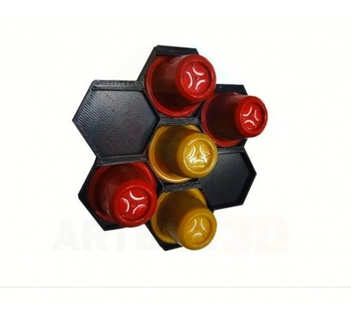 4x Suporte De Parede Capsula Organizador Para Café Nespresso (3d.02.01.03 4 unidades)