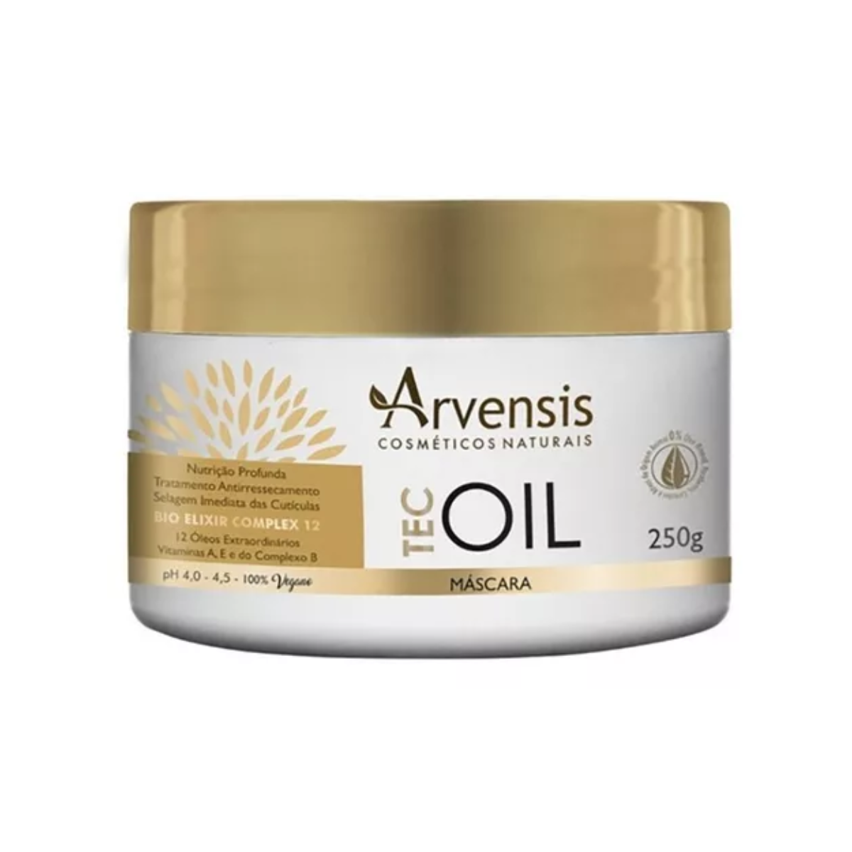 Arvensis Máscara Capilar Tec Oil Hidratação E Brilho 250g (7898562211322)
