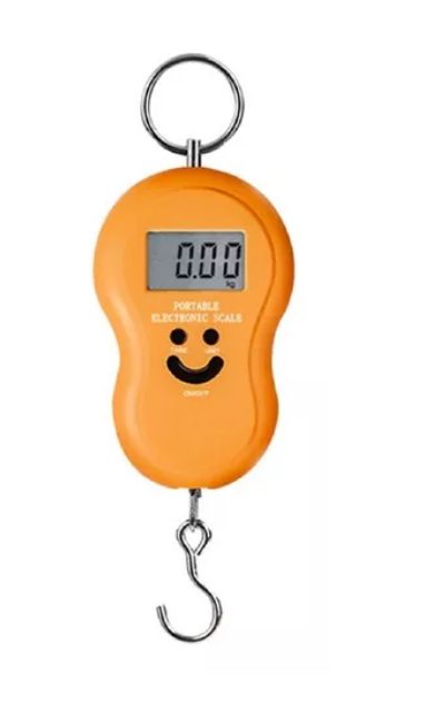 balança portátil digital mão pesa bolsa mala peixe até 50kg (789000502553)