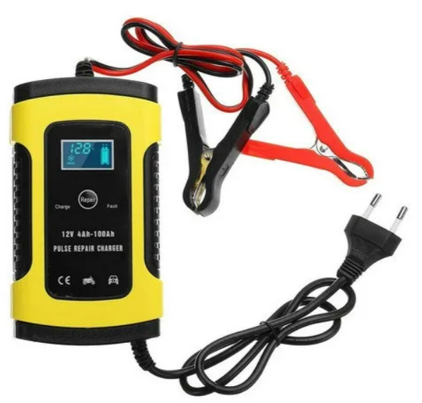 Carregador Inteligente Bateria 4-6ah Tela Lcd Auto Moto 12v (E14.04.04)
