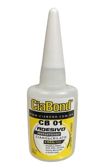 Cola Adesivo Instantâneo Cianoacrilato Cb 01 Ciabond 20g (E16.04.09)