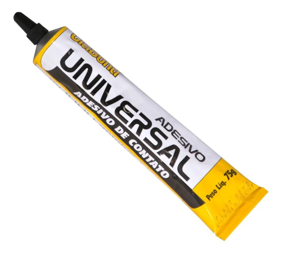 Cola Universal Contato Preta Base De Borracha 75g Ciabond (E13.02.05)