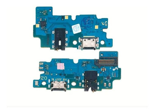 Conector Carga Placa Usb Microfone A20 A205f Flex Original (03.23.01)