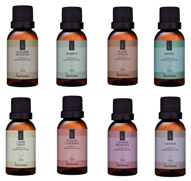 Essência Hidrossolúvel 30ml Via Aroma Umidificador C/ Filtro (C3.03.01 Essencia)