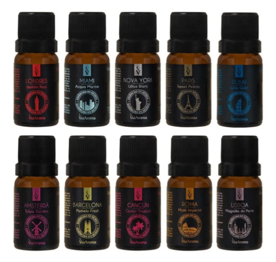 Essência Linha Mundo 10ml - Escolha 20 Opções - Via Aroma (C0.12)