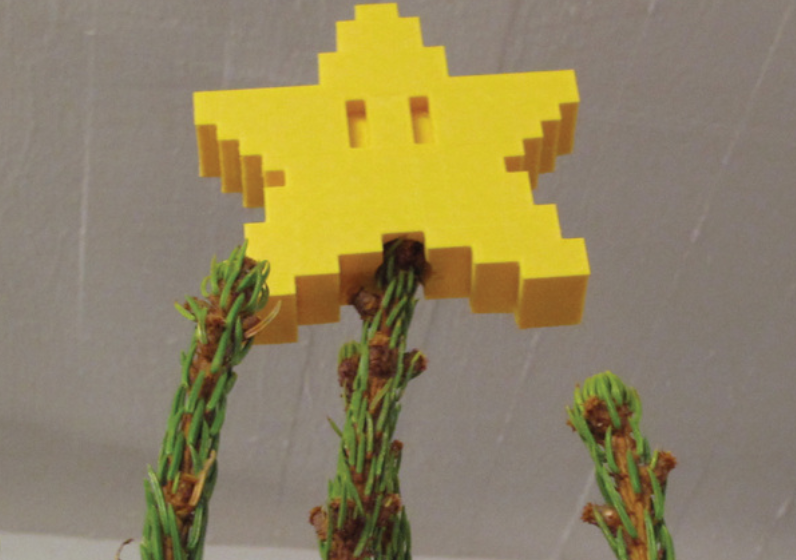 Estrela Da Árvore De Natal Do Mario Bros enfeite Decoração (3d.02.09.02)