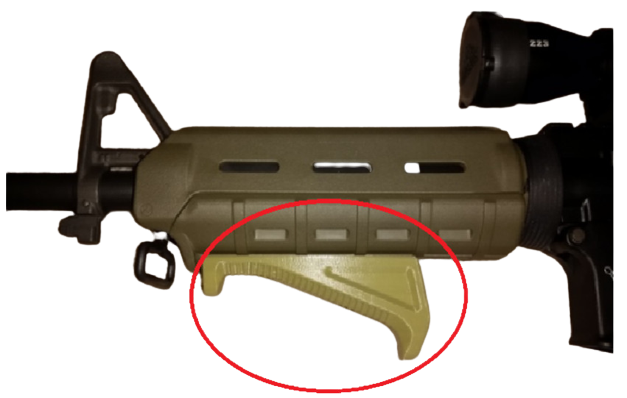 grip para trilhos M-lok AFG (3d.00.04.10)