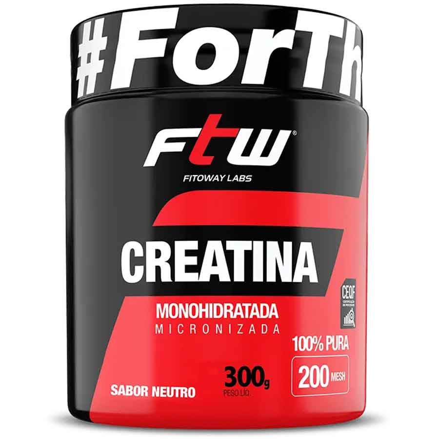 Creatina Monohidratada Micronizada 100% Pura 300g FTW (740617266584)