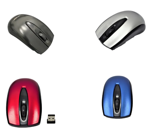 Mouse Sem Fio Confortável Ergonômico Precisão 2.4GHZ Jiexin (E6.06 - Mouse)