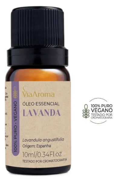 Oleo Essencial Lavanda 100% Puro Natural Via Aroma 10ml (C1.13.06)
