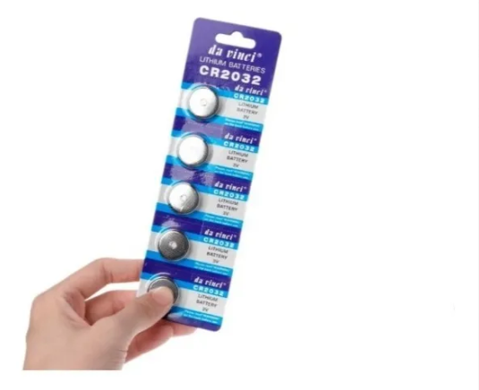 Pilha Bateria Lithium Moeda Cr2032 3v Cartela 5 Unidades (05.31.03)