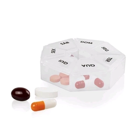 Porta Remédios Semanal 7 Divisórias 7 Dias Caixa Comprimidos (03.04.xxxxxx)