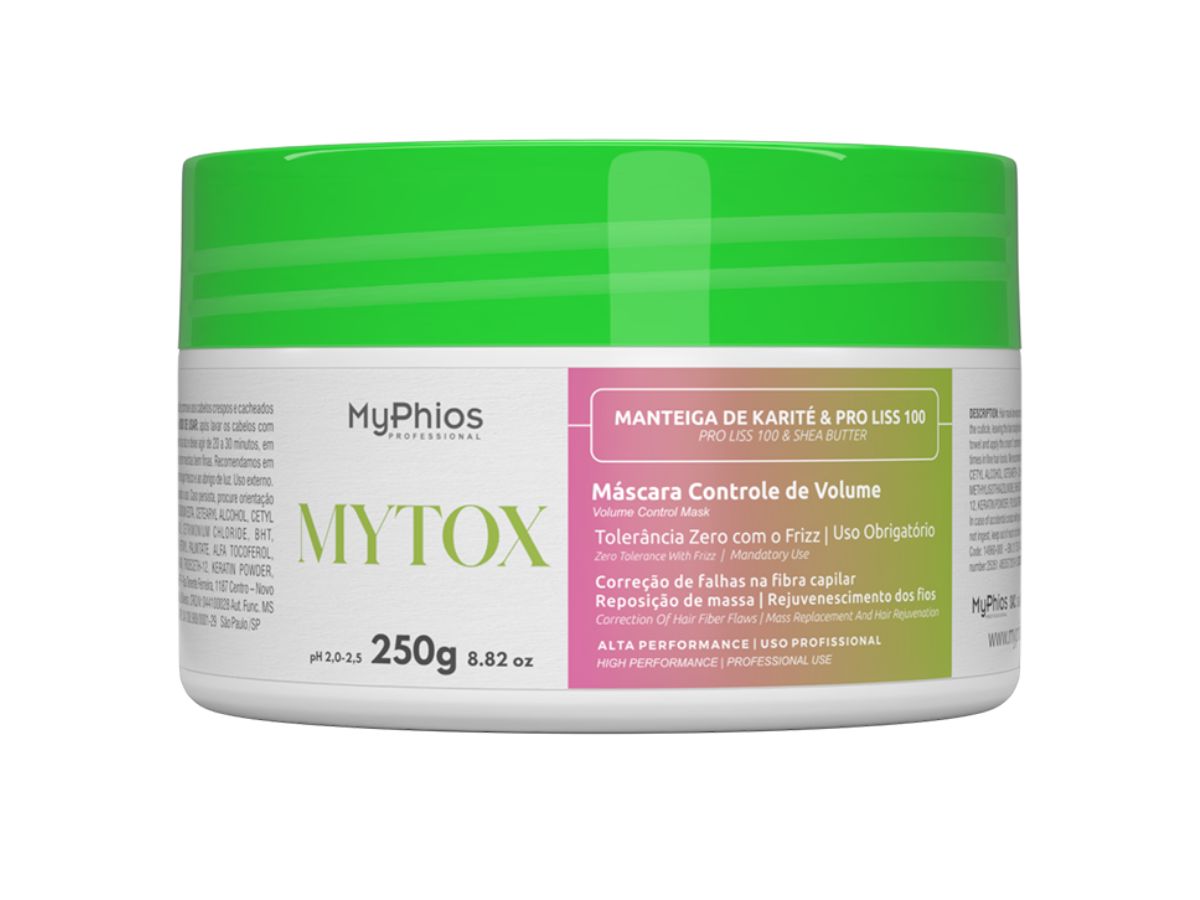 Redutor De Volume Myphios Btx 250g Orgânica Mytox (7898635417378)