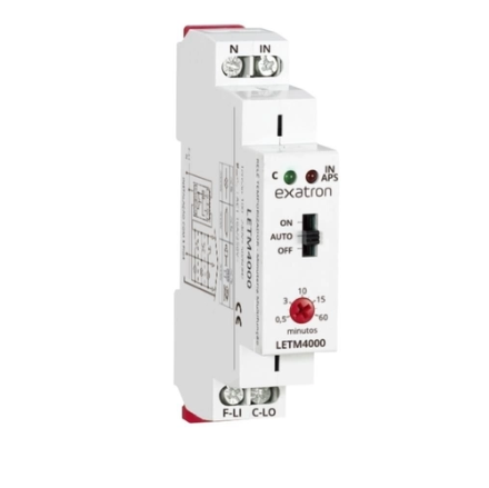 Relé Temporizador (Minuteria Multifunção) Bivolt DIN35 (04.02.05.05)