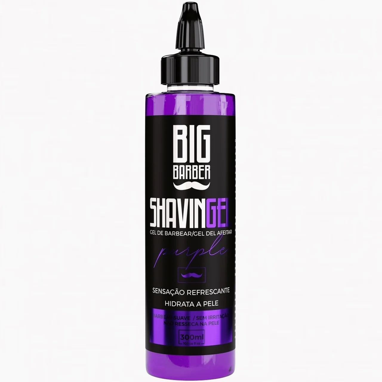 Shaving Gel Purple  Amolecedor De Pelos Big Barber 300ml (7898671060798)