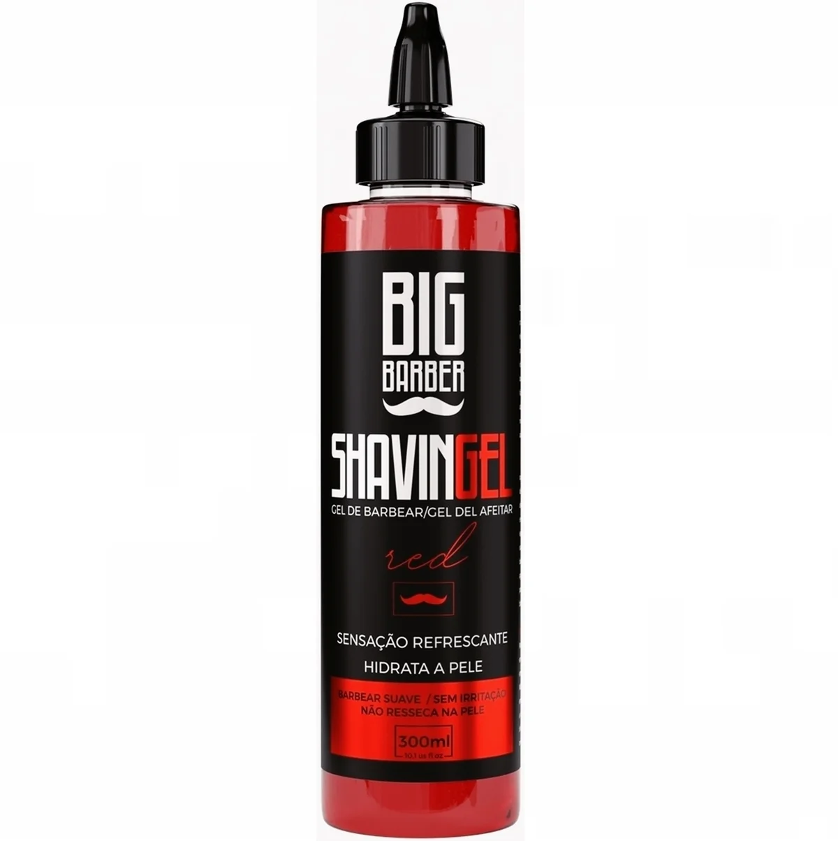 Shaving Gel Red Barba Amolecedor De Pelos Big Barber 300ml (7898671060767)