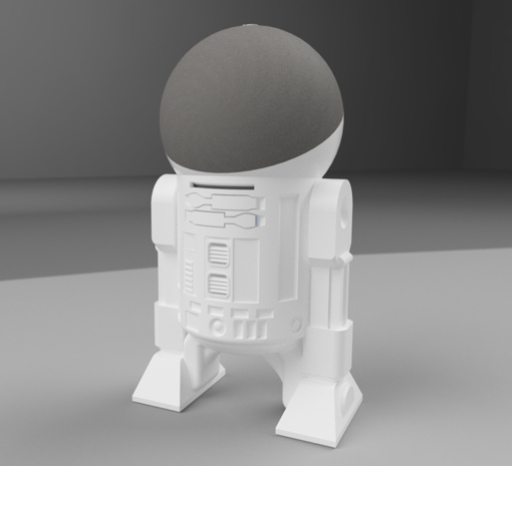 Suporte Echo Dot 4a e 5a Geração Alexa tipo R2D2 Novidade (3d.06.01.03)