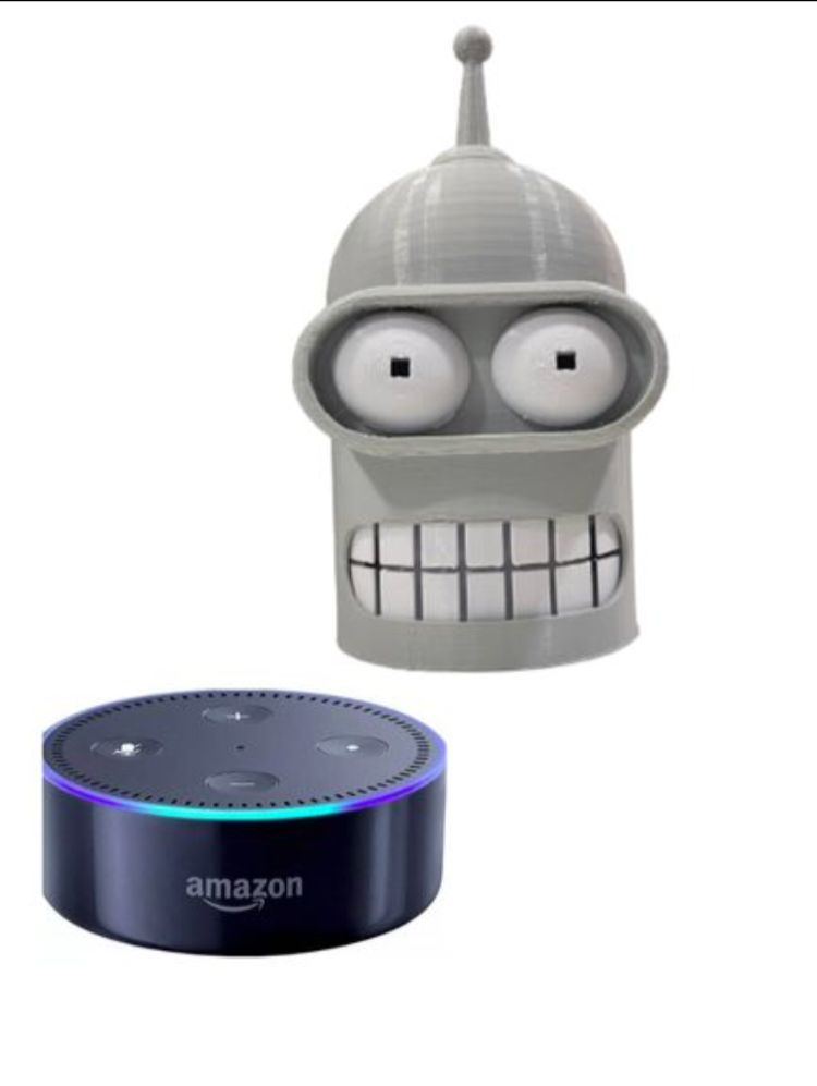 Suporte Para Alexa Echo Dot 2 - Tema Bender Futurama (3d.01.01.04)