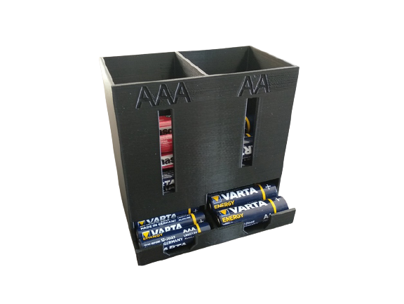 Suporte Para Pilhas AA AAA Prático e Organizado (3d.02.06.11)