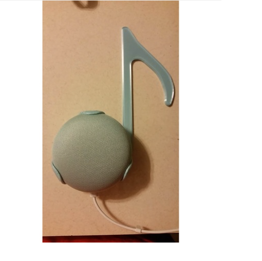 suporte parede google home nota musical musica tom (3d.06.01.06)