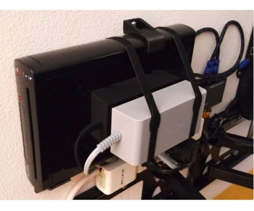 Suporte Vertical Para Nintendo Wii U Wiiu Parede (3d.00.07.04 pai)