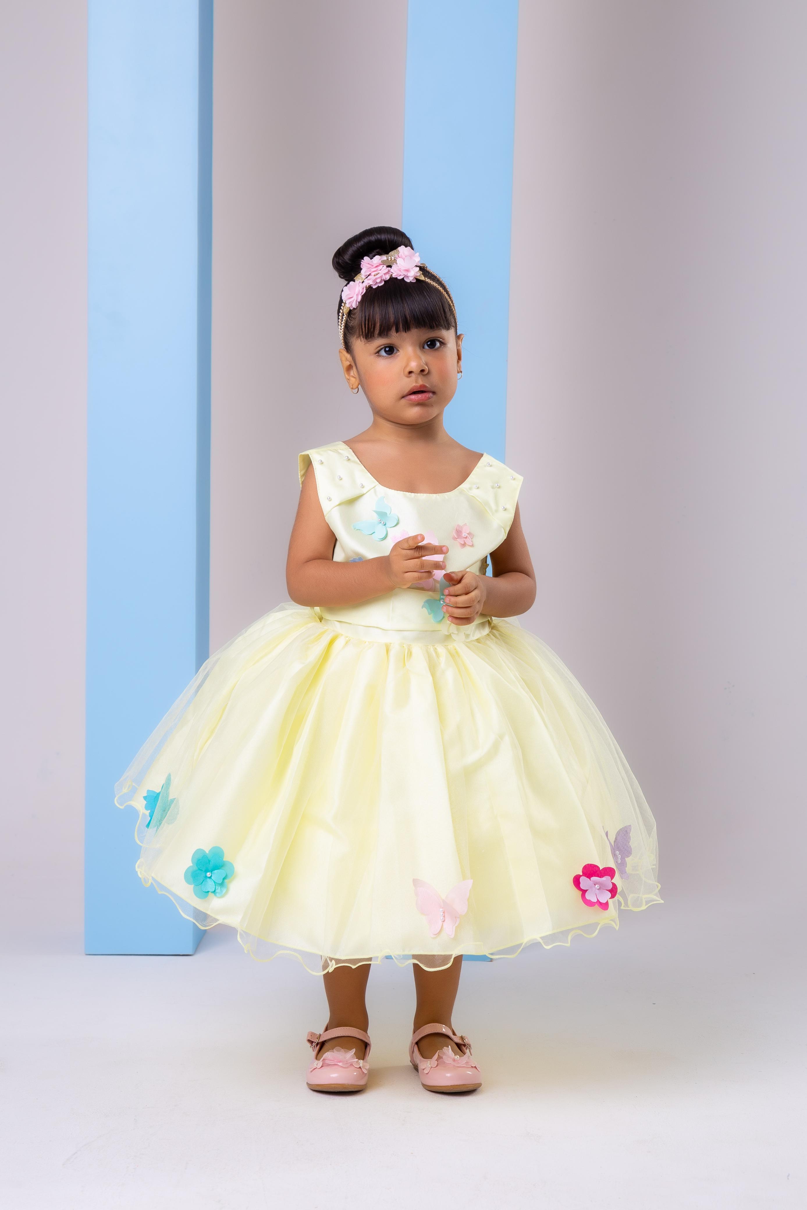 Vestido Princesa Belli Anabel Jardim Encantado Amarelo (VESTPRINCSBLLJDENCNTDAMREL)