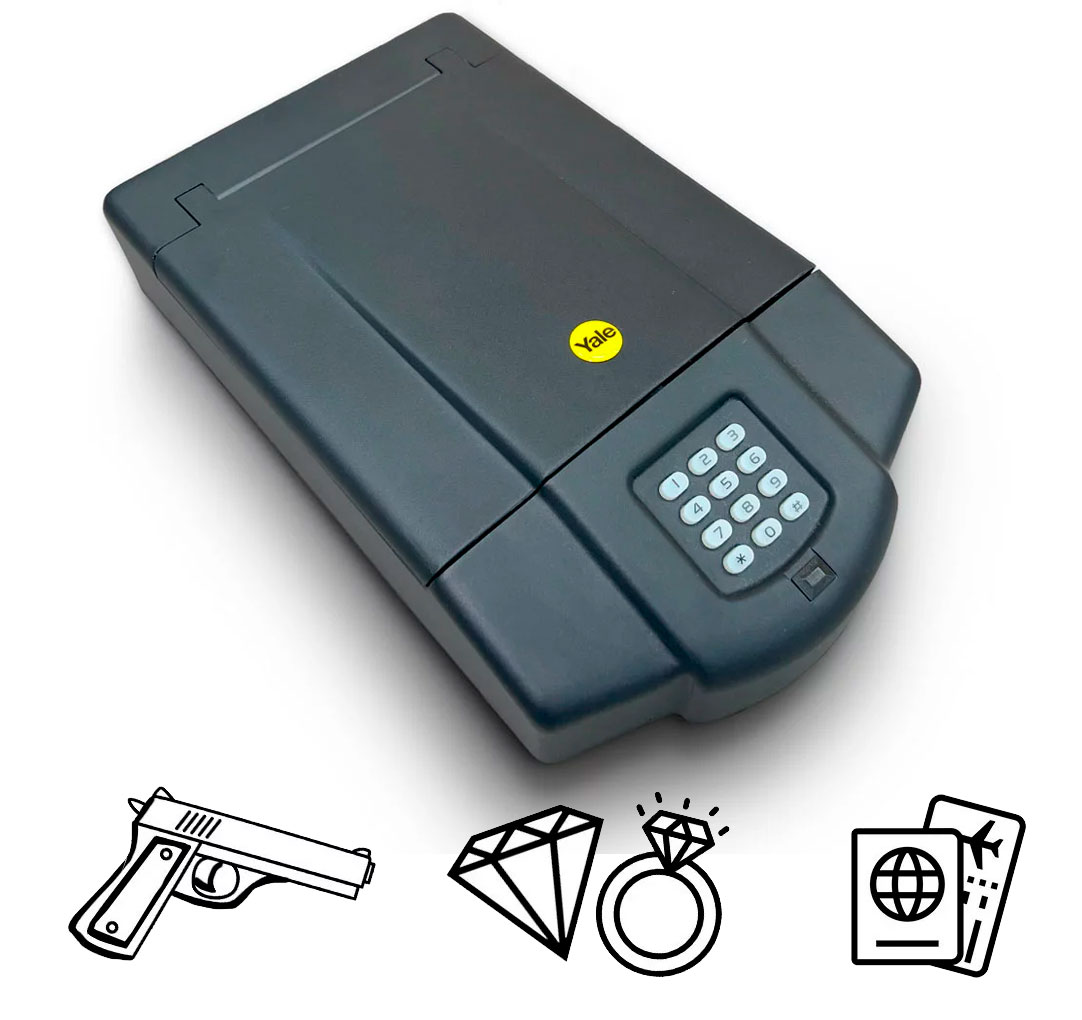 Cofre Digital Yale p/ Armas Joias Documentos 8,5 x 23 x 38 (05597200-0)