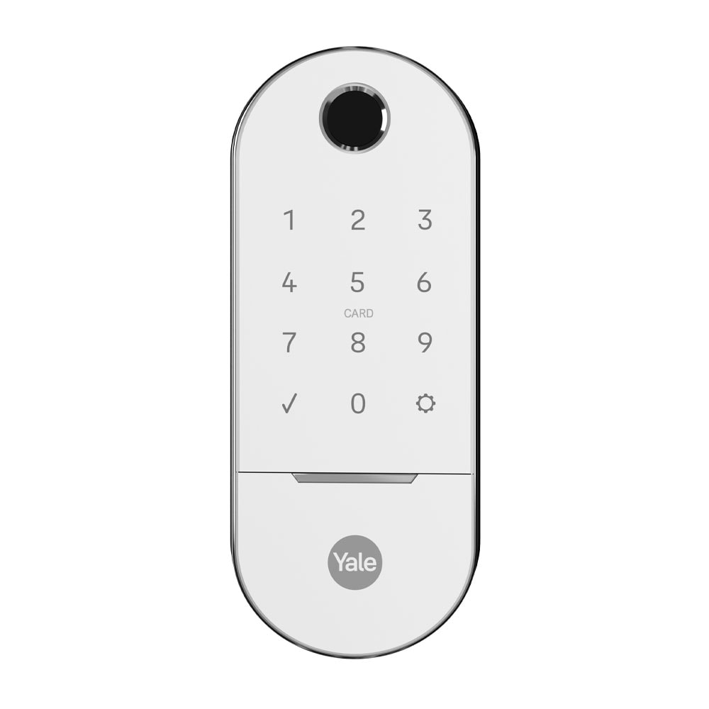 Fechadura Digital LIA Rolete Branca - biometria senha chave (05485000-0)