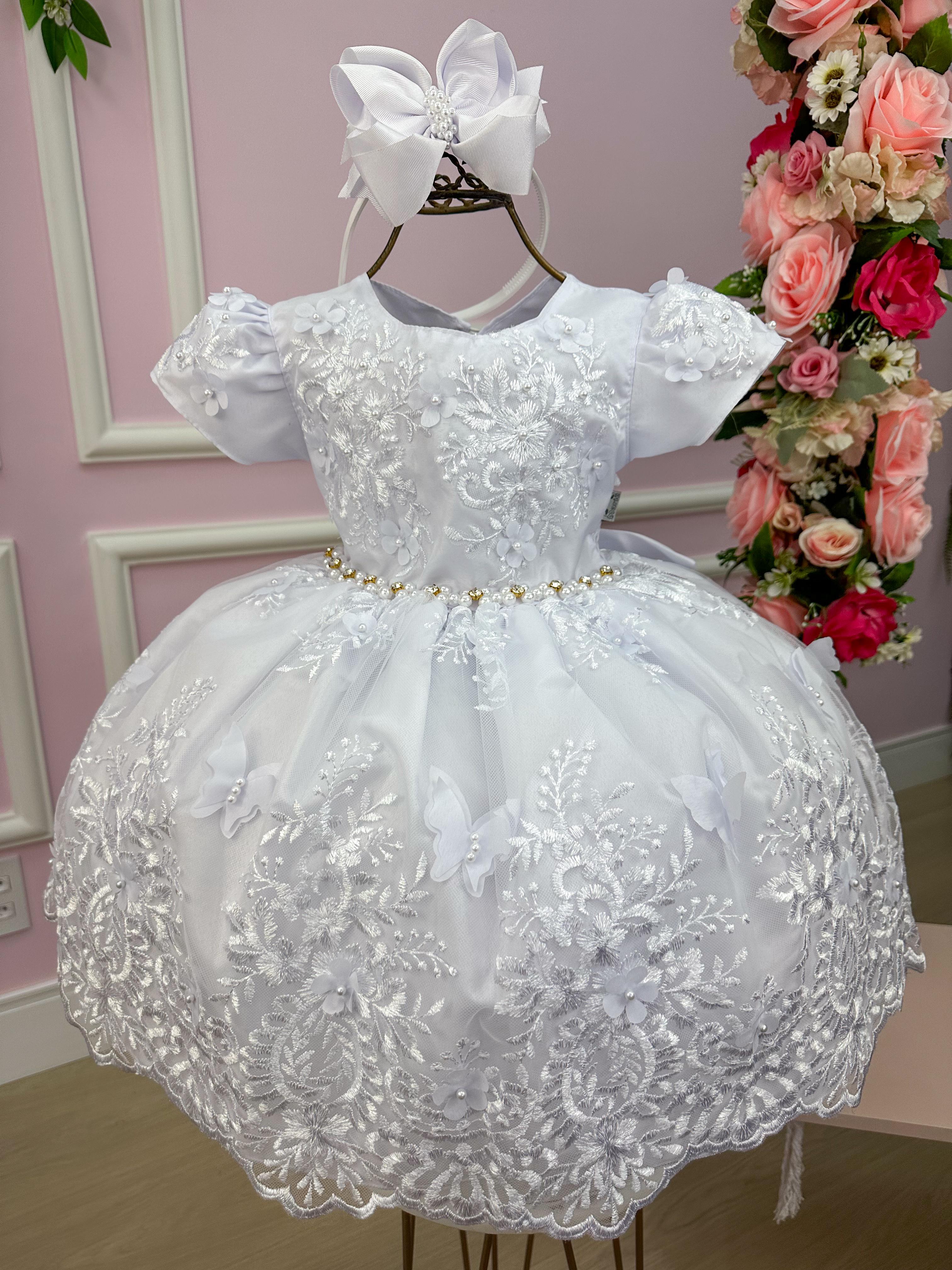 Vestido Marie Jardim Encantado Realeza Branco (VESTMREJRDENCRLZBRN)