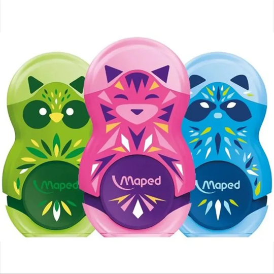 Apontador C/Deposito e Borracha - Loop Mini Cute - Maped (3154140491130)