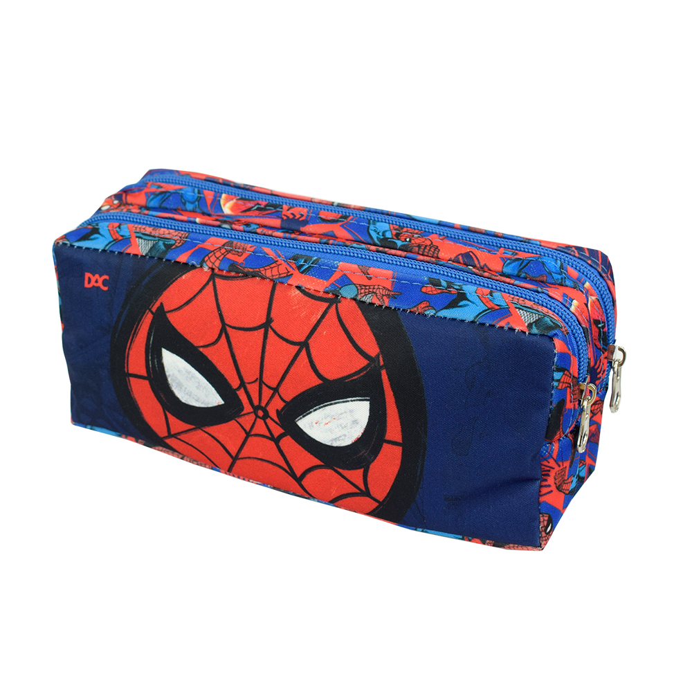 Estojo Escolar Homem Aranha Duplo em Tecido - DAC (7908689904165)