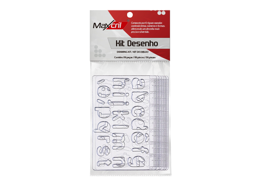 Kit Desenho Pequeno - Acríllico - C/6 - Waleu. (7897294407867)