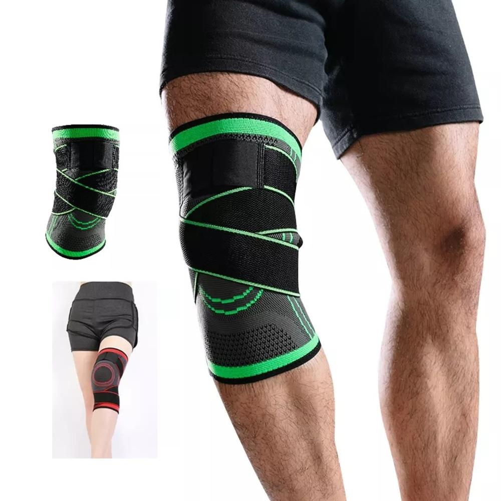 Joelheira Articulada Ajustável p/ Dores e Treino - Neoprene (4184)
