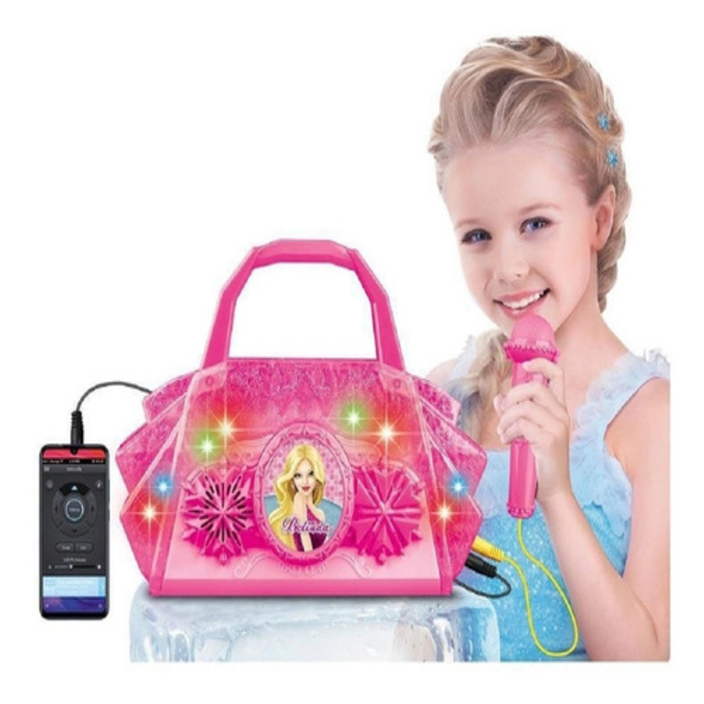 Bolsa Com Microfone Infantil Som Luzes Conecta Celular (1355)