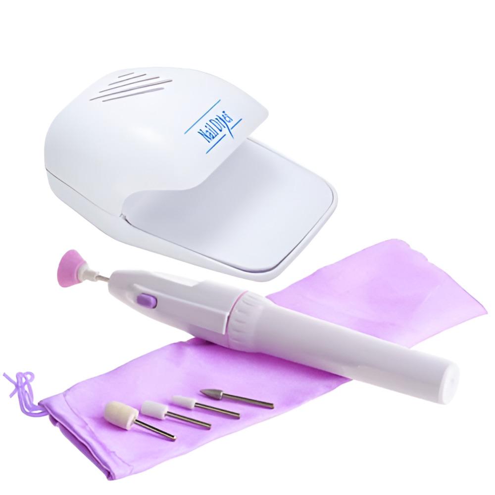 Kit Manicure Secador Lixadeira Eletrica Unha Cabine Estufa (2826)
