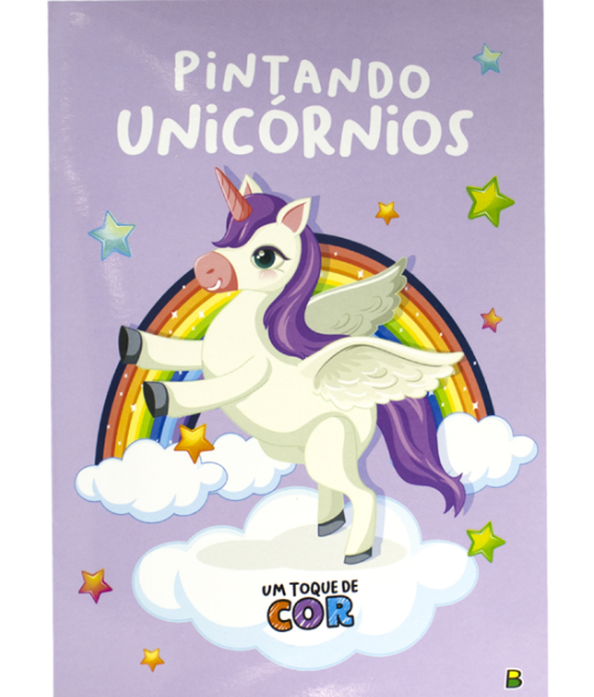 Um Toque de Cor - Pintando Unicórnios - Brasileitura. (9786556174099)