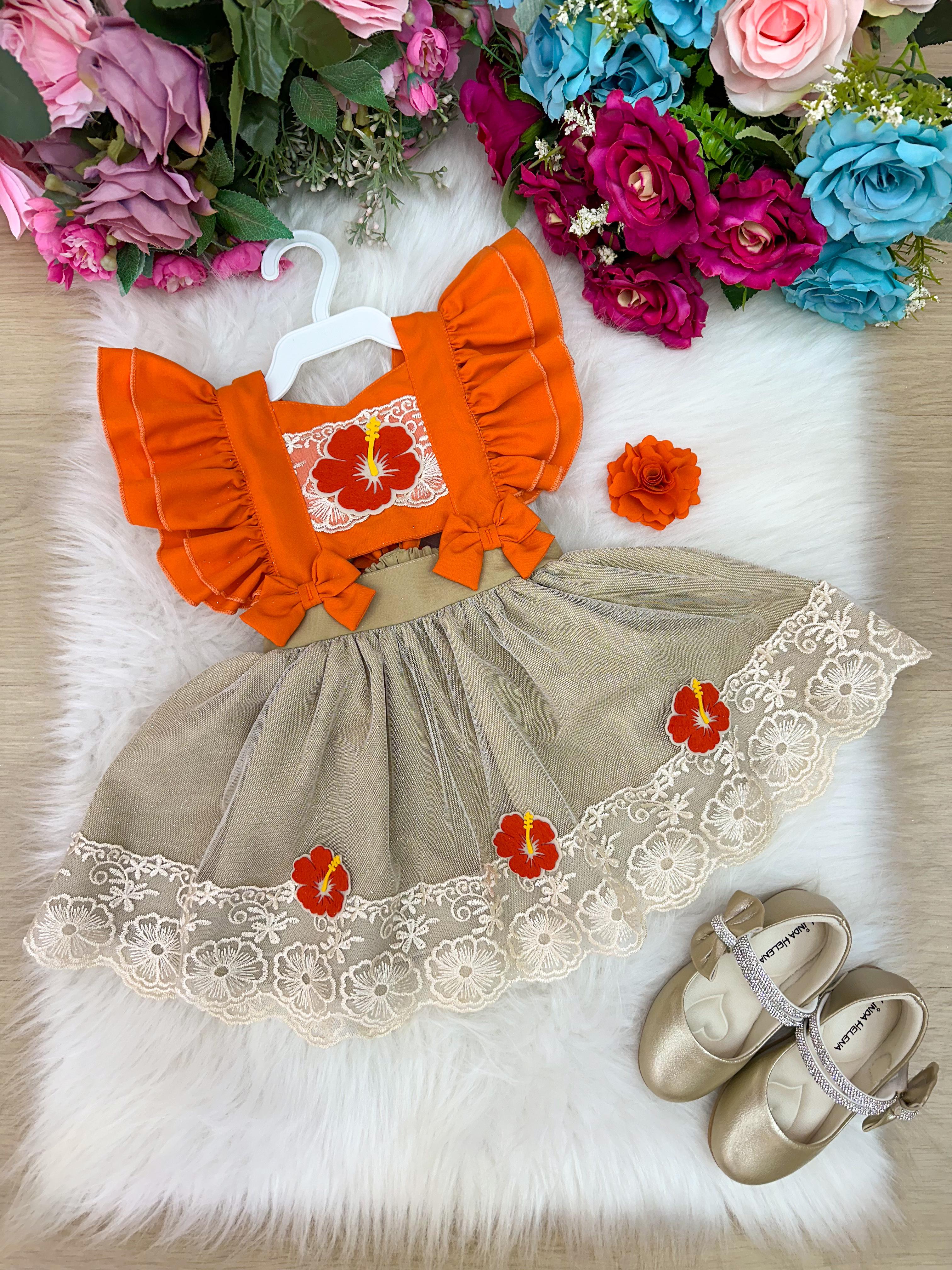 Romper/Vestido Princesa Belli Moana Princesa Praiana (ROMPVESTPRNBMAN)