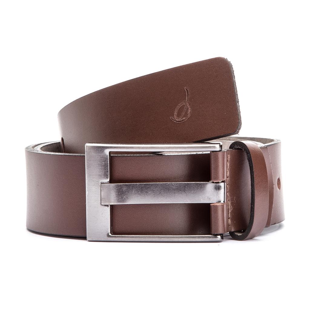 Cinto Masculino Social Couro Cromo Argentino Marrom (GIB070CRMMOU)