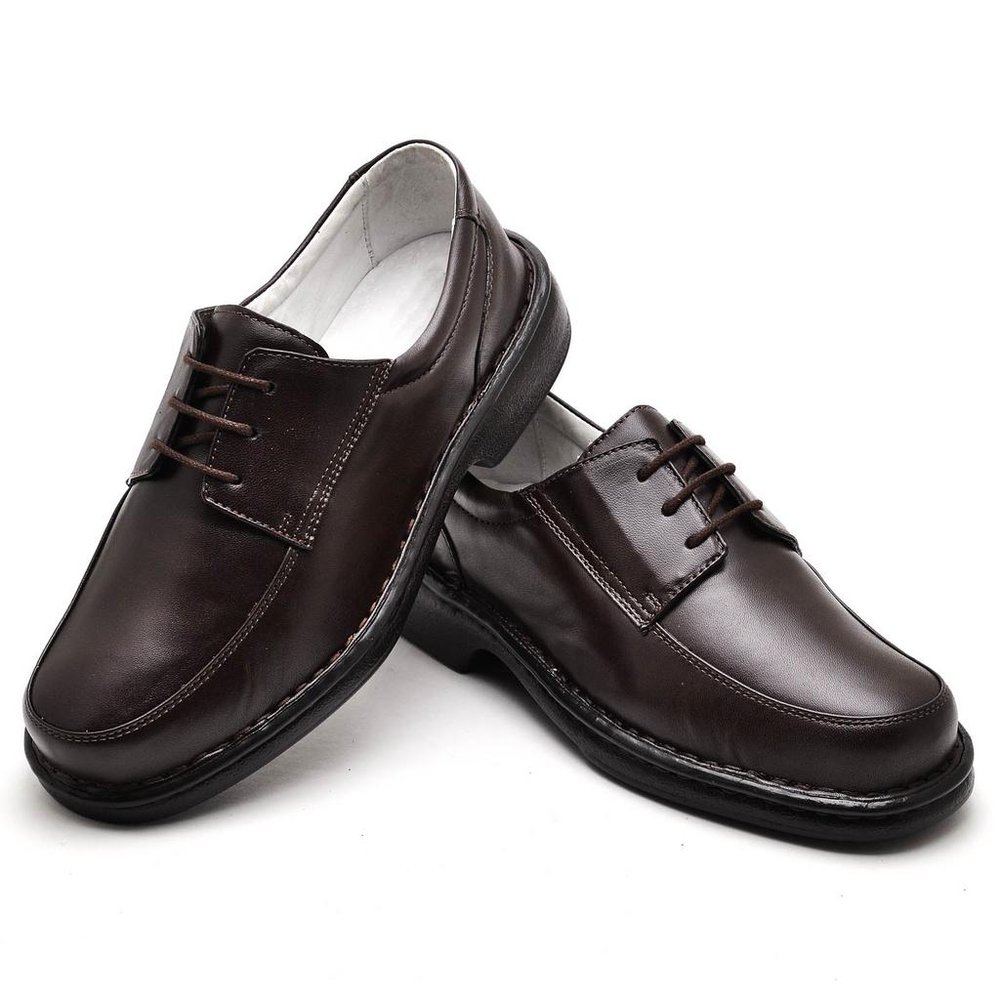 Sapato Conforto Couro Masculino Marrom (RT2002MSTCFE)
