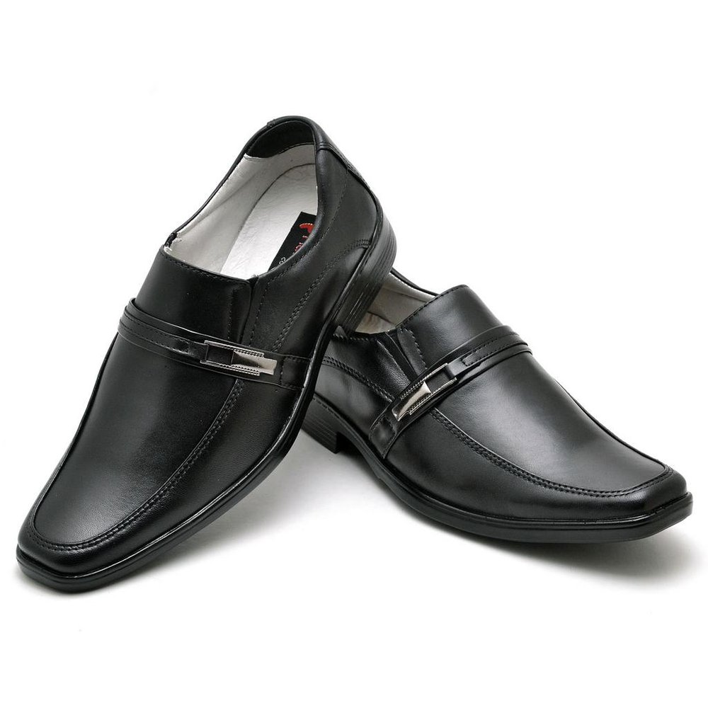 Sapato Conforto Couro Masculino  011 (RT0011MSTPTO)