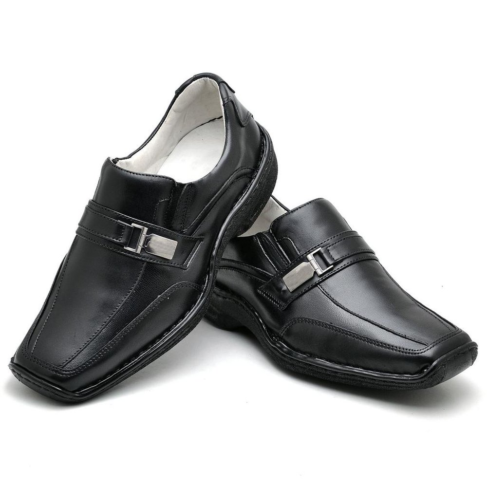 Sapato Conforto Couro Masculino Preto (RT2016MSTPTO)