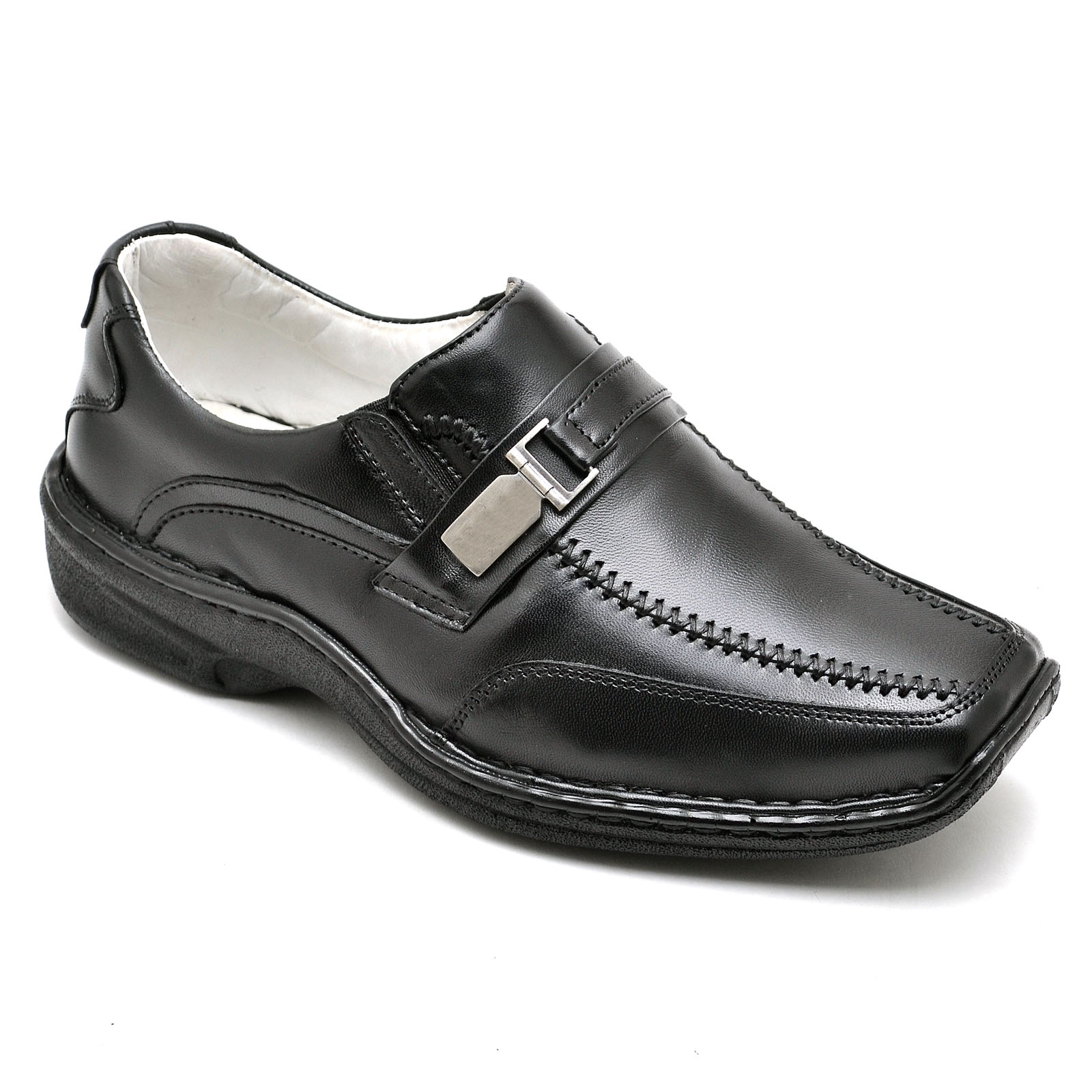 Sapato Conforto Couro Masculino Preto (RT2018MSTPTO)