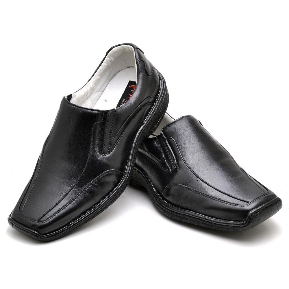 Sapato Conforto Couro Masculino Preto (RT2015MSTPTO)