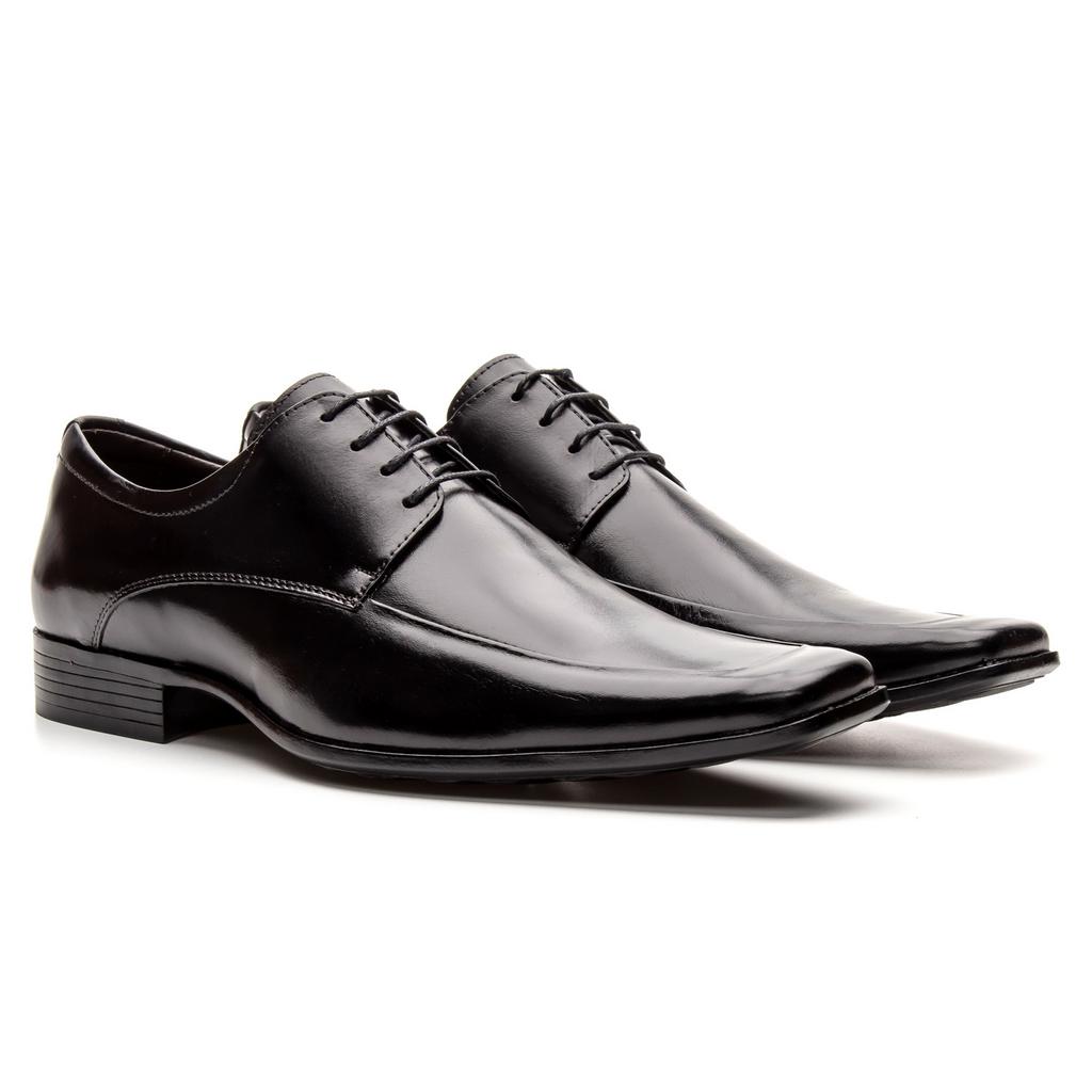 Sapato Social Masculino Couro Derby de Amarrar (GIB3950NT)