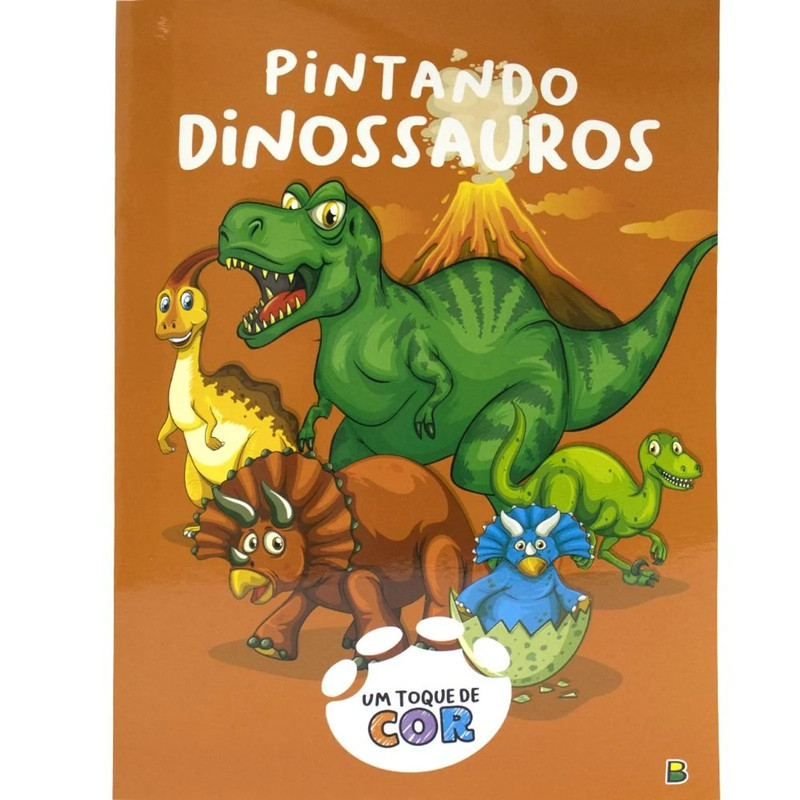Um Toque de Cor - Pintando Dinossauros - Brasileitura (9786556174051)